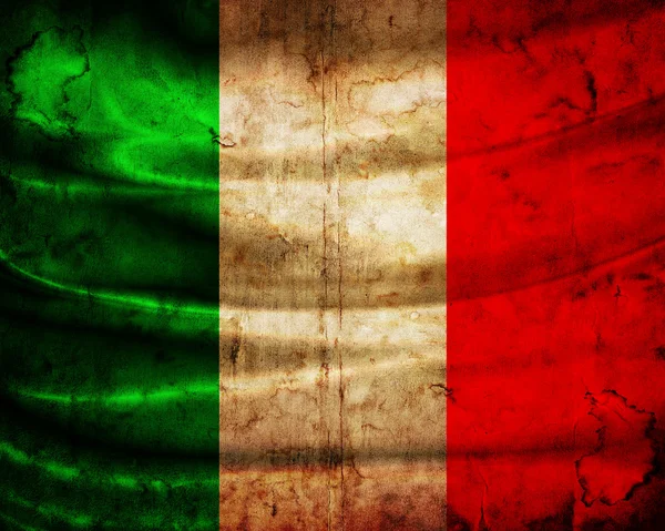 Grunge Flagge Italien — Stockfoto