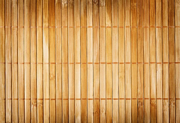 Wall from the tied up wooden planks — Stock Photo, Image