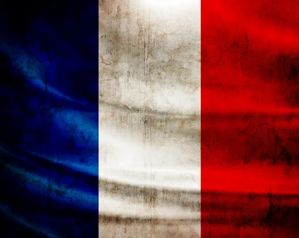 Bandeira Grunge France — Fotografia de Stock