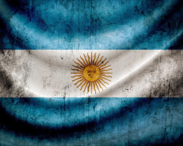 Grunge Arjantin bayrağı — Stok fotoğraf