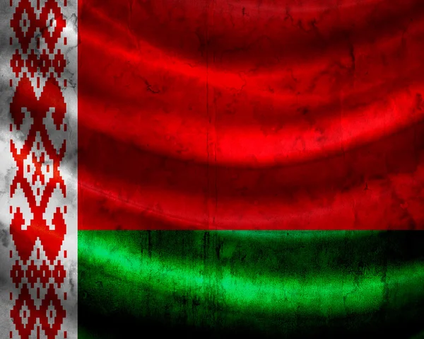 Гранж прапор Білорусі — стокове фото