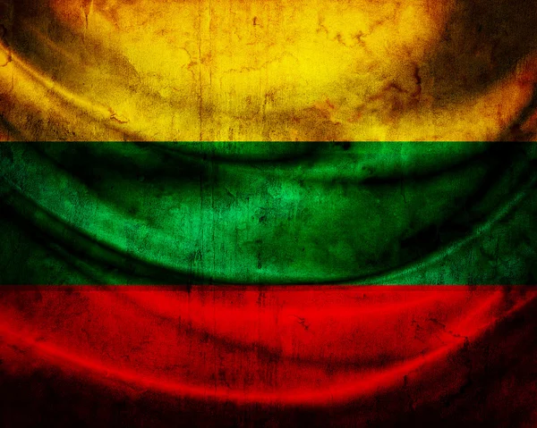 Grunge vlajka Litvy — Stock fotografie