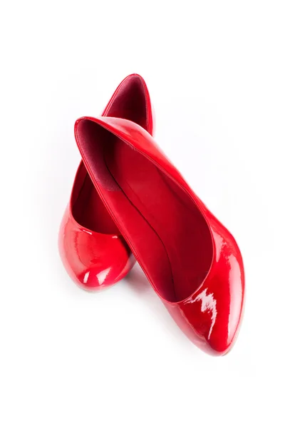 Красная женщина танцует обувь — стоковое фото