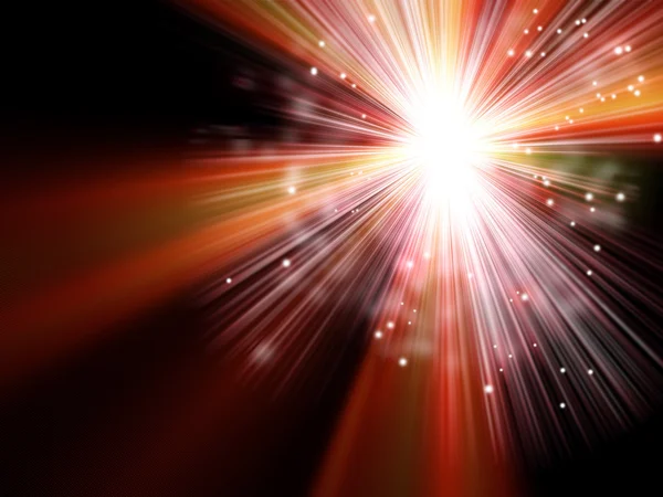 Волшебный взрыв с лучами света, абстрактный фон — стоковое фото