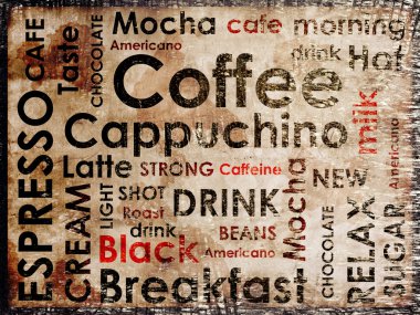 Sorts of coffe background clipart