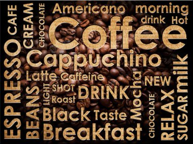 Sorts of coffe background clipart