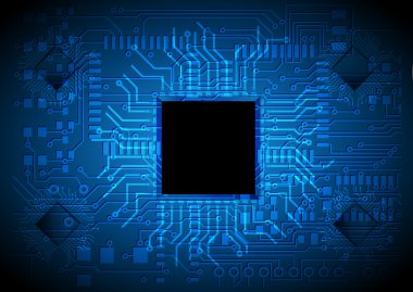 Technology vector background, chip design