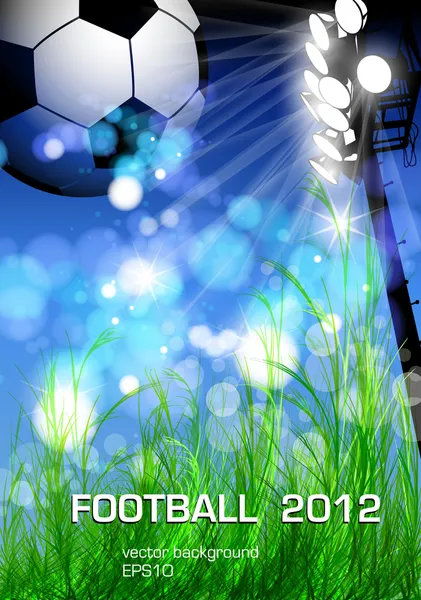 Diseño de folleto de fútbol — Vector de stock