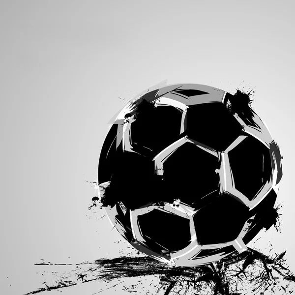 Soccer grunge ball — Stock Vector