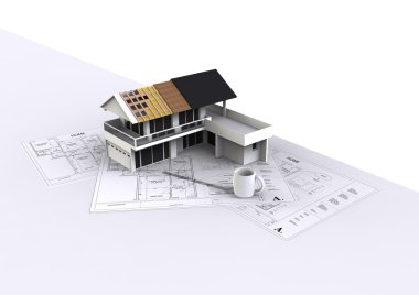 House on the white background clipart