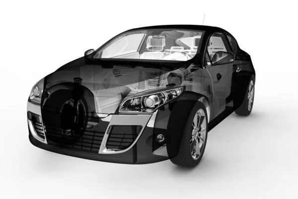 3d model cars — Stock Photo, Image