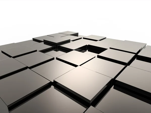 Sfondo da cubi metallici — Foto Stock