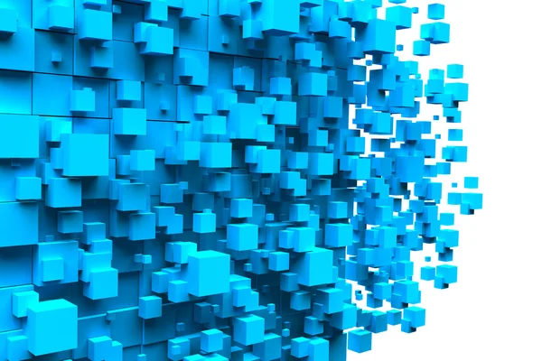 Cubes blue background — Stock Photo, Image