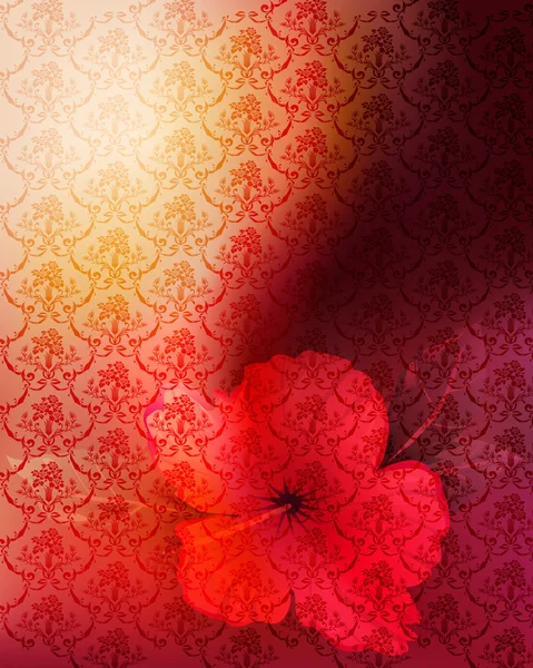 浪漫的花背景 — 图库矢量图片