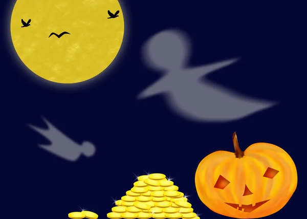 Mistic Halloween éjszaka — Stock Fotó