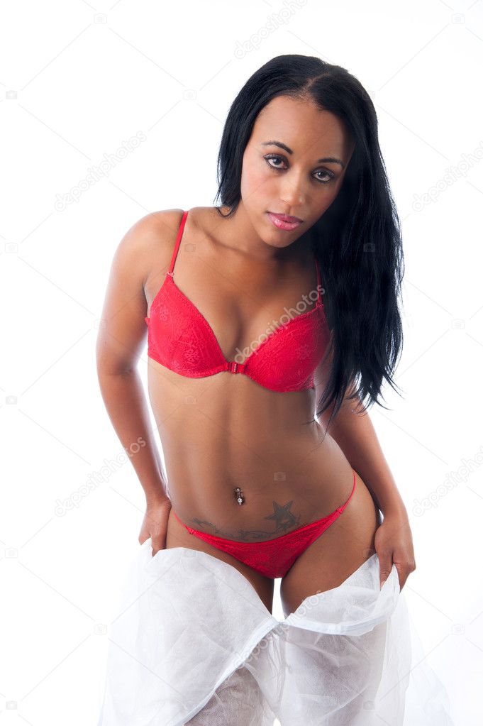 Black women undressing Black Woman Undressing A White Protective Suit Stock Photo By C Nunomt 10757616