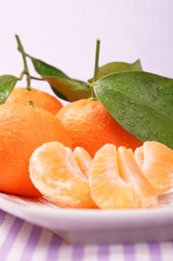 Bütün ve kesitli clementines