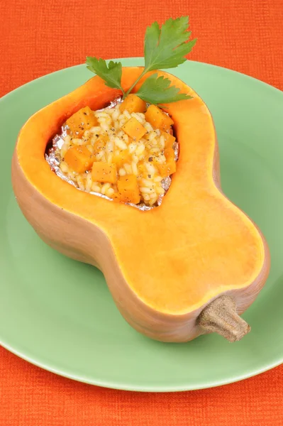 Pumpkin risotto — Stock Photo, Image