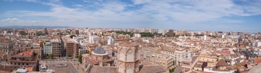 Panoramic view of Valencia clipart