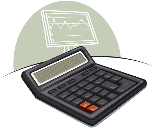 Calculadora electrónica — Vector de stock