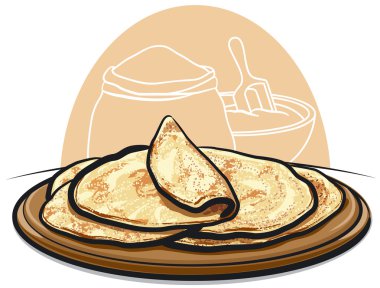 Pita bread clipart