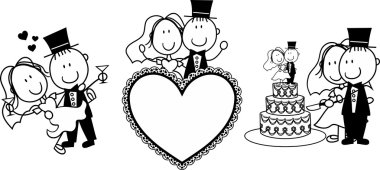 Wedding invitation fun clipart