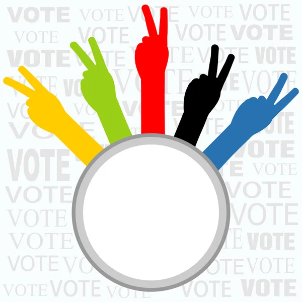 Signe de vote — Image vectorielle