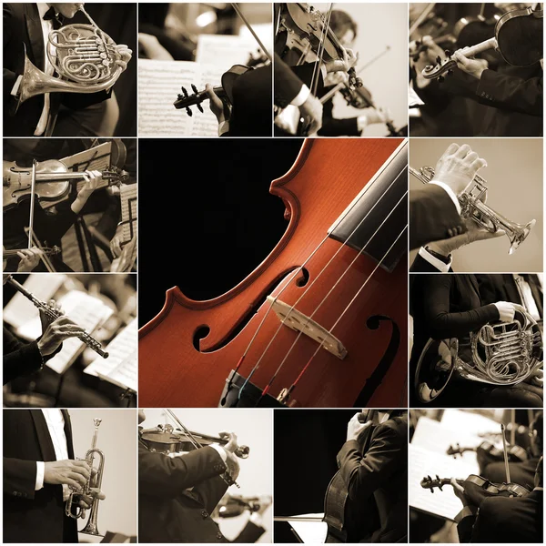 Colagem de música clássica — Fotografia de Stock