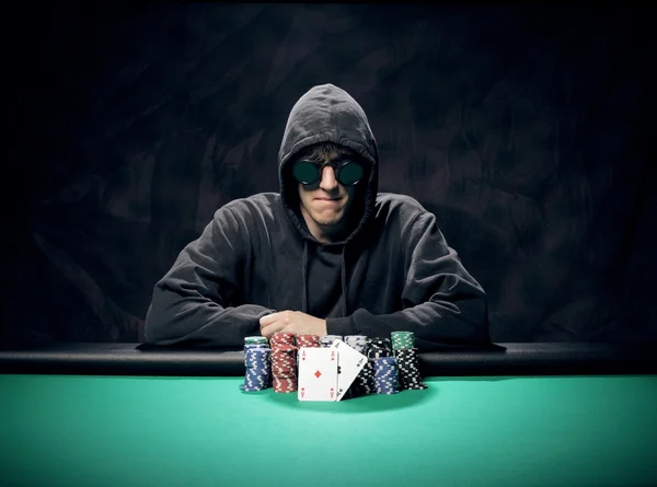 stock image Texas Hold'em poker: the winner