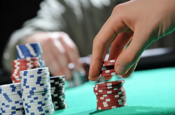 Покер техасский холдем — стоковое фото