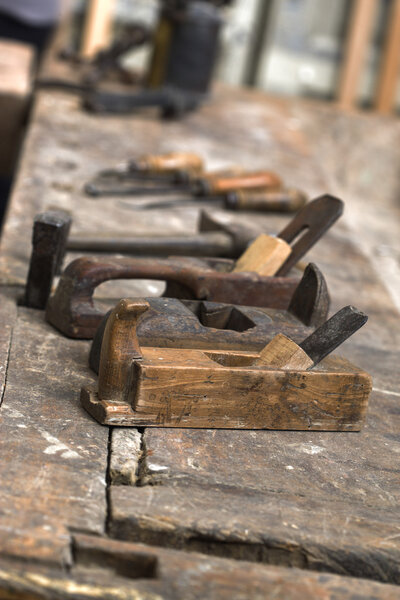 Old tools of the carpenter