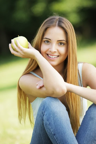 Portrait of positive young woman — Stock Photo, Image