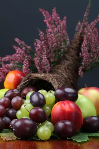 Cornucopia di frutta — Foto Stock