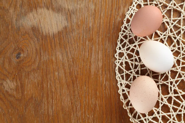 Organická vejce hranice — Stock fotografie