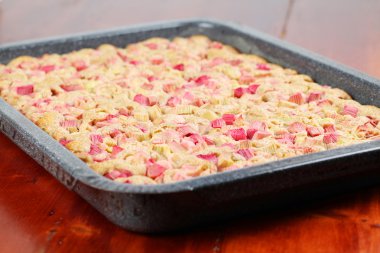 Rhubarb wholemeal cake clipart