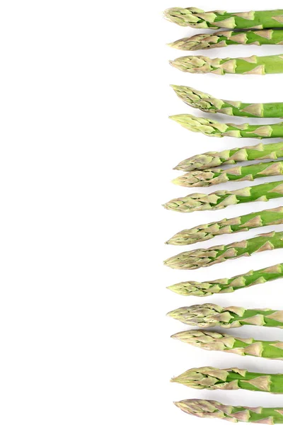 Green asparagus border — Stock Photo, Image