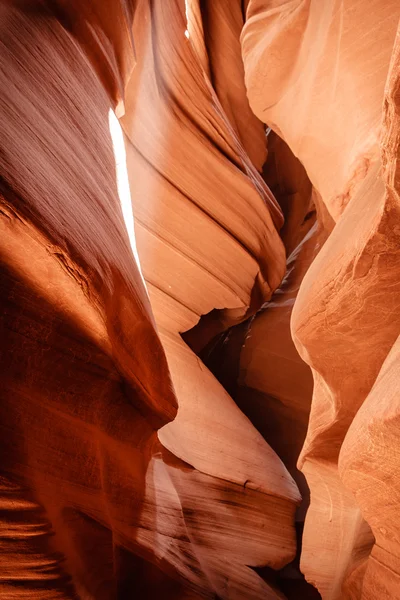 Červený pískovec v antelope canyon — Stock fotografie