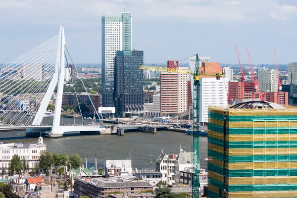 Вид с воздуха на Роттердам, Нидерланды — стоковое фото