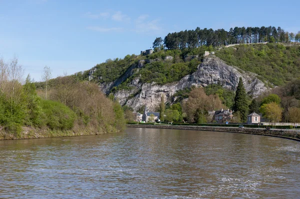Floden meuse i Belgien Ardennerna — Stockfoto
