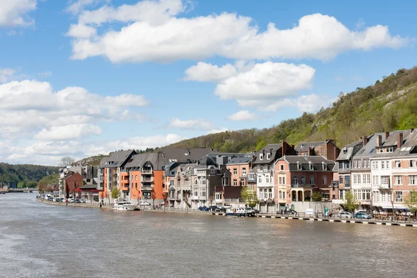 Dinant i Belgien Ardennerna på floden meuse — Stockfoto