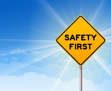 Safety First Danger Sign clipart