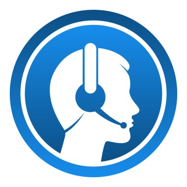 Headset Contact Icon clipart