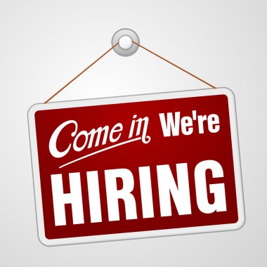 We are Hiring Sign clipart