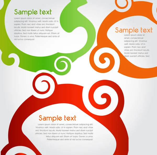 Boîte de texte colorée — Image vectorielle