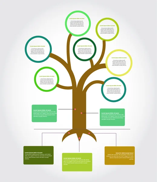 Diagrama das árvores — Vetor de Stock