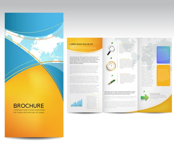 Projekt layoutu broszura wektor — Wektor stockowy