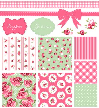 Vintage Rose Pattern clipart