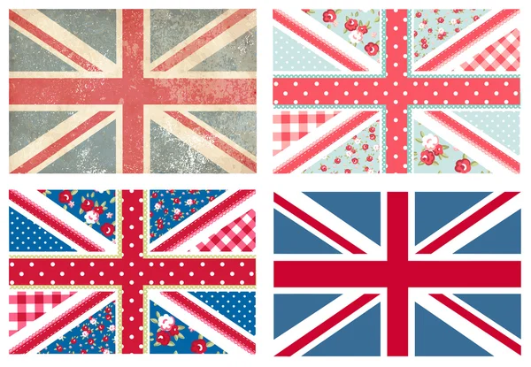 Bandeiras britânicas — Vetor de Stock