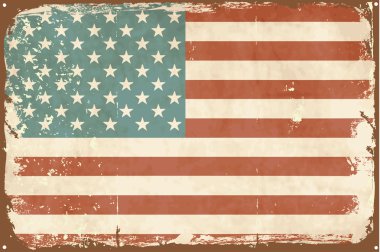 Vintage Amerikan bayrağı