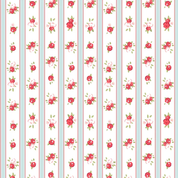 Vintage rosa patrón, vector de ilustración — Vector de stock